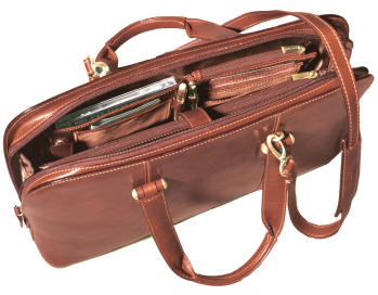 Tony Perotti Italian Leather Ladies Laptop Briefcase TP